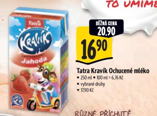 TATRA KRAVÍK Ochucené mléko