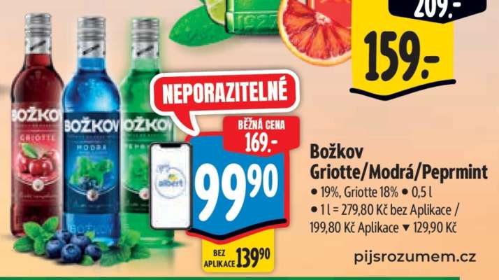 Božkov Griotte/Modrá/Peprmint