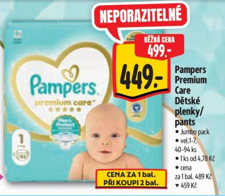 Pampers Premium Care Dětské plenky/pants
