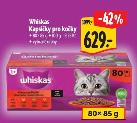 Whiskas kapsičky pro kočky
