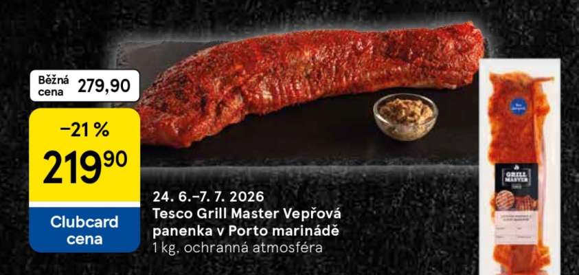 Tesco Grill Master Vepřová panenka v Porto marinádě