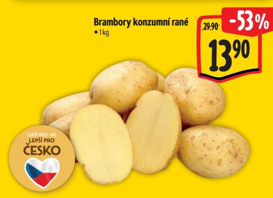 Brambory konzumní rané