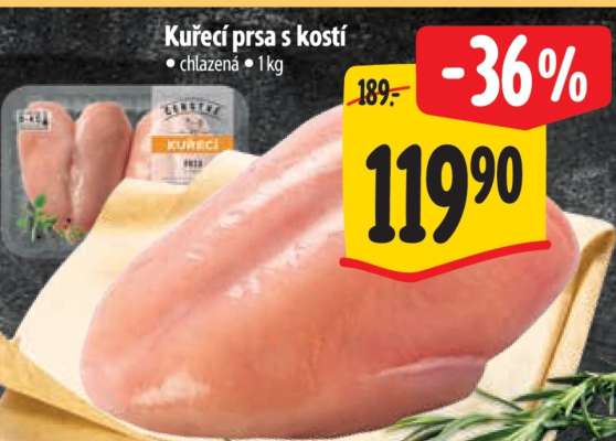 Kuřecí prsa s kostí