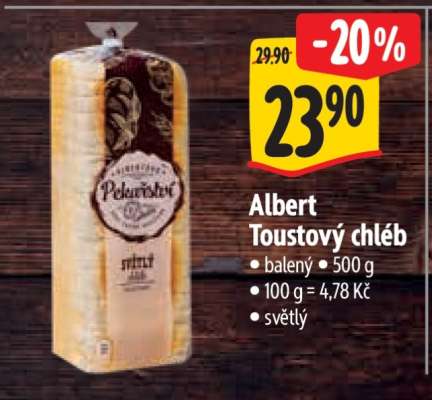 Albert Toustový chléb