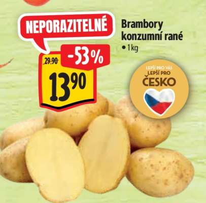 Brambory konzumní rané