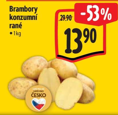 Brambory konzumní rané
