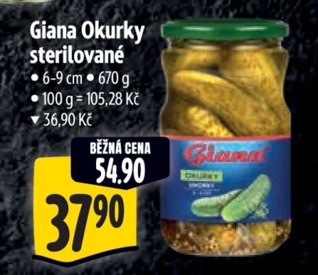Giana Okurky sterilované