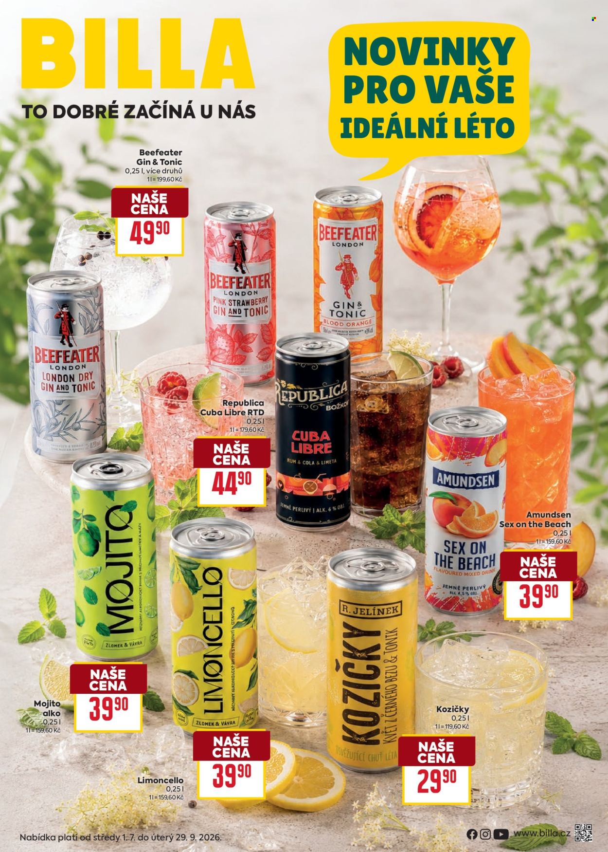 Leták BILLA - 1.7.2026 - 29.9.2026. Strana 1