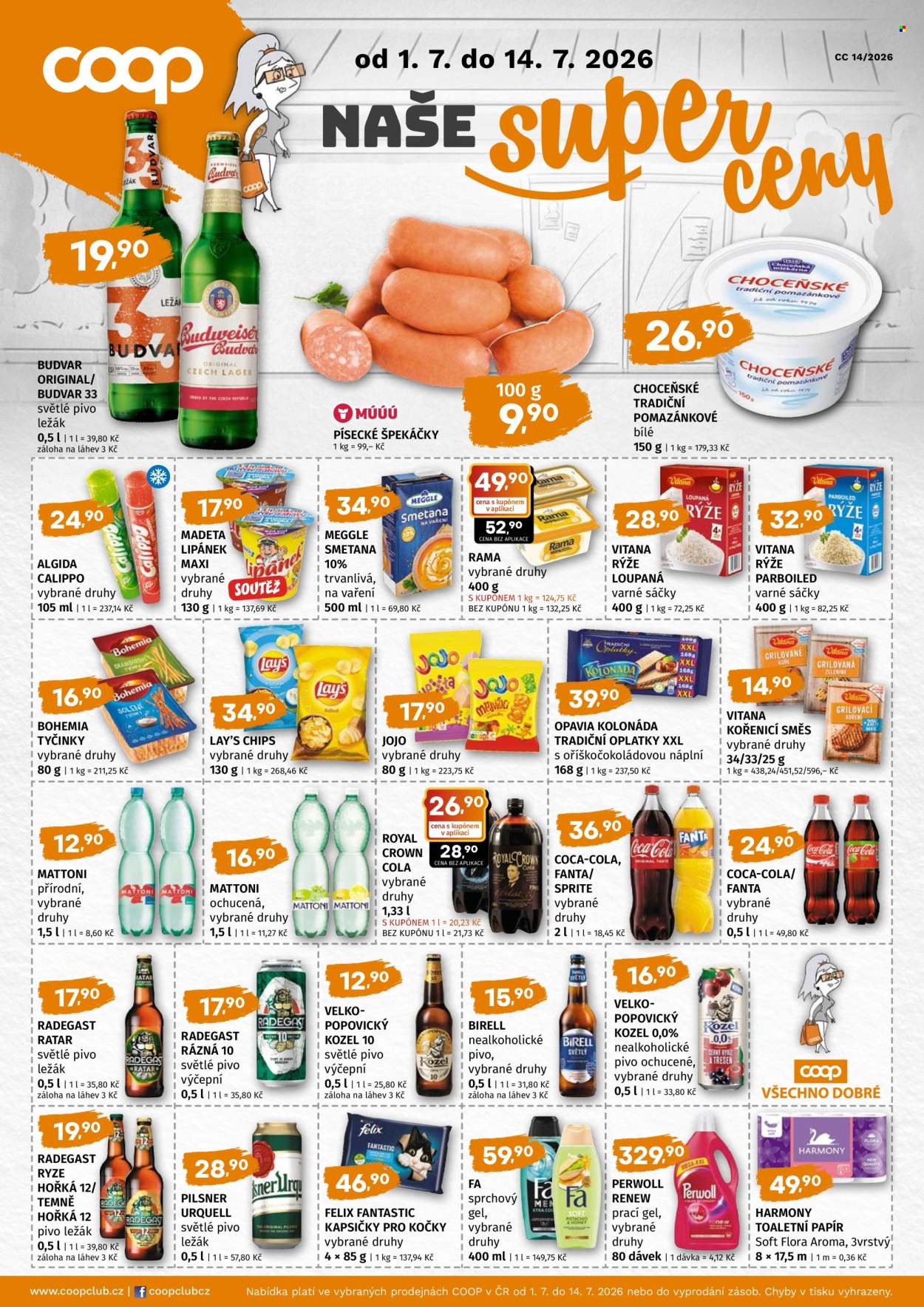 Leták coop JEDNOTA - 1.7.2026 - 14.7.2026. Strana 1