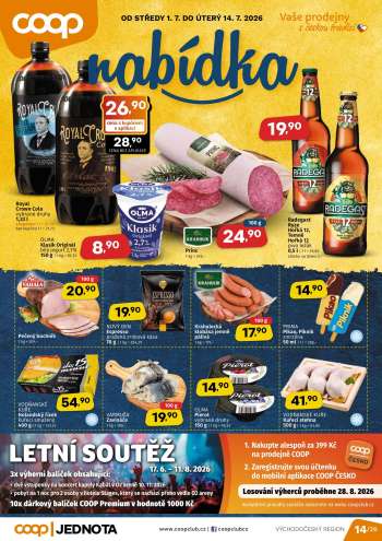 Leták coop JEDNOTA - 1.7.2026 - 14.7.2026.