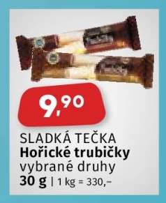 SLADKÁ TEČKA Hořické trubičky