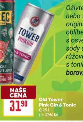 Old Tower Pink Gin & Tonic