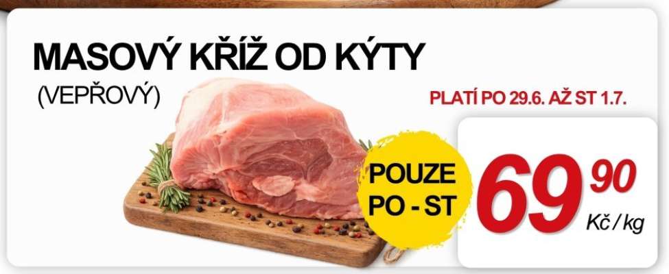 Masový kříž od kýty