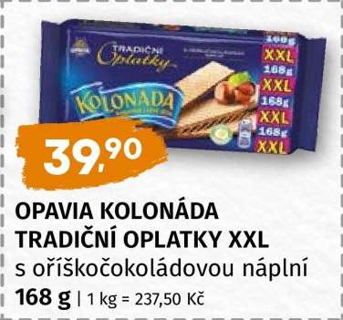 OPAVIA KOLONÁDA TRADIČNÍ OPLATKY XXL