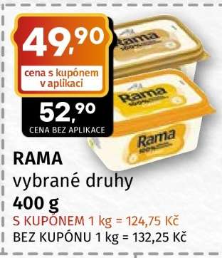 Rama vybrané druhy