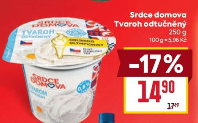Srdce domova Tvaroh odtučněný