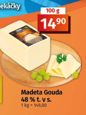 Madeta Gouda 48 % t. v s.