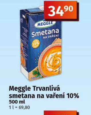Meggle Trvanlivá smetana na vaření 10%