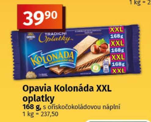 Opavia Kolonáda XXL oplatky