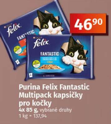 Purina Felix Fantastic Multipack kapsičky pro kočky