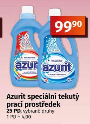 Azurit speciální tekutý prací prostředek