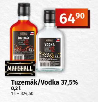 TUZEMÁK, VODKA 37,5 %