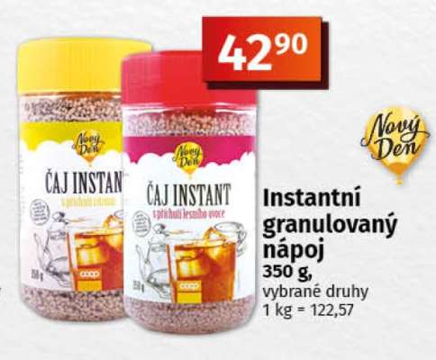 Instantní granulovaný nápoj