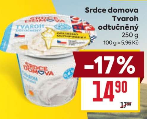 Srdce domova Tvaroh odtučněný