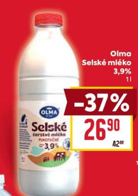 Olma Selské mléko 3,9%