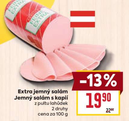 Extra jemný salám, Jemný salám s kapií