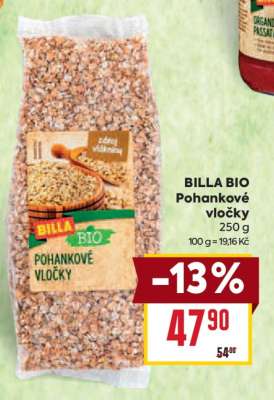 BILLA BIO Pohankové vločky
