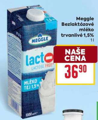 Meggle Bezlaktózové mléko trvanlivé 1,5%