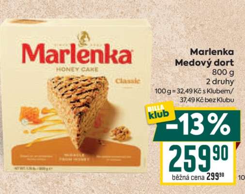 MARLENKA Medový dort