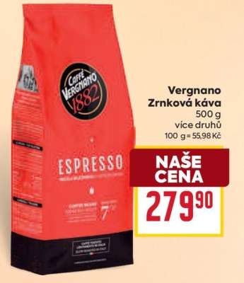 VERGNANO ZRNKOVÁ KÁVA