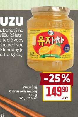 Yuzu čaj Citrusový nápoj