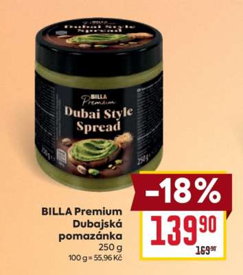 BILLA Premium Dubajská pomazánka