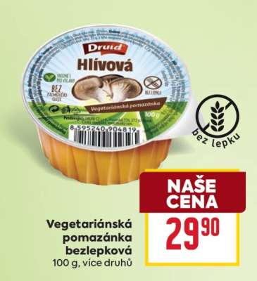 Vegetariánská pomazánka bezlepková