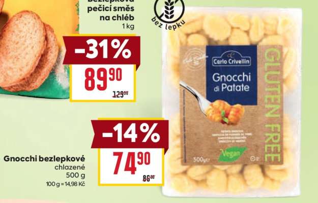 Bezlepková pečicí směs na chléb