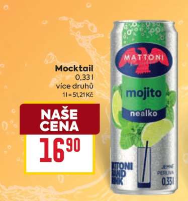 Mocktail Mattoni mojito nealko