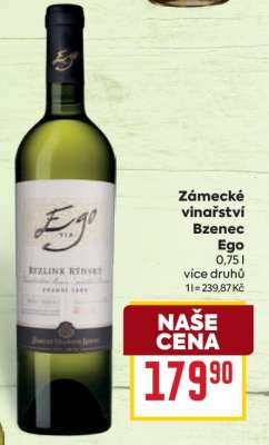 Zámecké vinařství Bzenec EGO