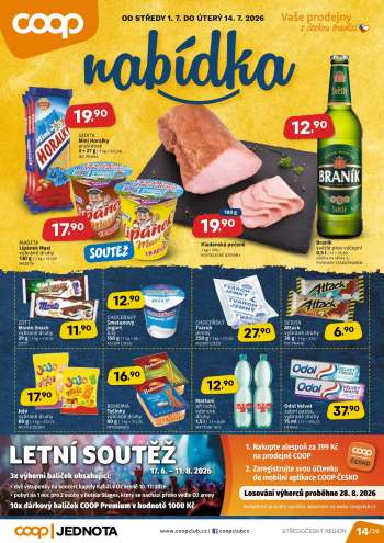 Leták coop JEDNOTA - 1.7.2026 - 14.7.2026.