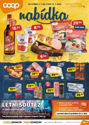 Leták coop JEDNOTA - 1.7.2026 - 14.7.2026.
