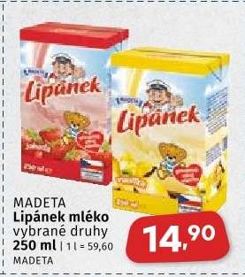 Madeta Lipánek mléko
