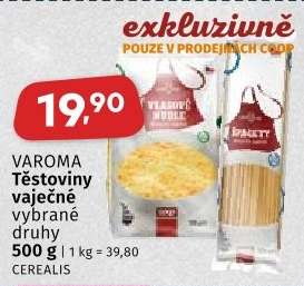 VAROMA TĚSTOVINY VAJEČNÉ