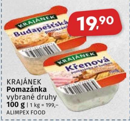 Krajánek pomazánka