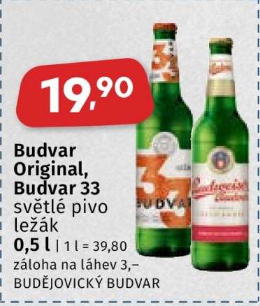 Budvar Originál, Budvar 33