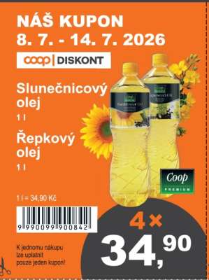 Coop Premium Slunečnicový olej/Řepkový olej