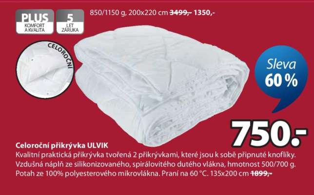CELOROČNÍ PŘIKRÝVKA ULVIK