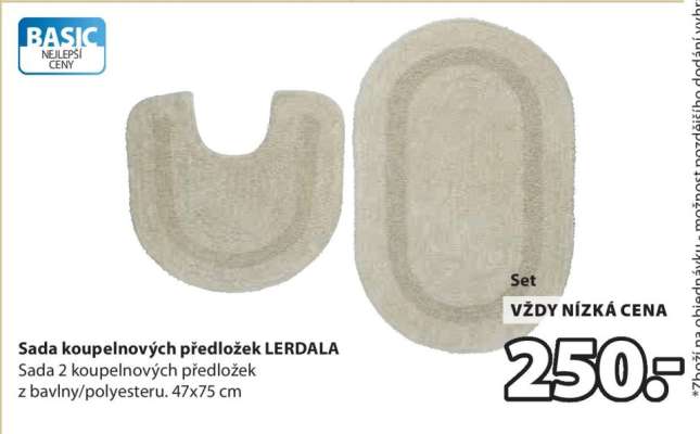 SADA KOUPELNOVÝCH PŘEDLOŽEK LERDALA