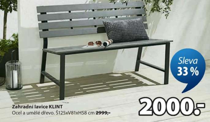Zahradní lavice KLINT